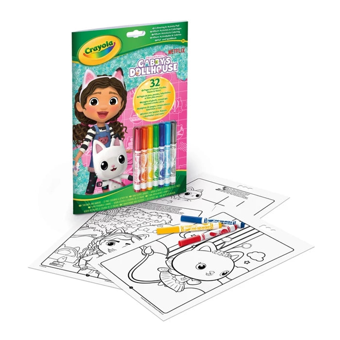 Crayola Mal- und Aktivitätenbuch Gabby's Dollhouse
