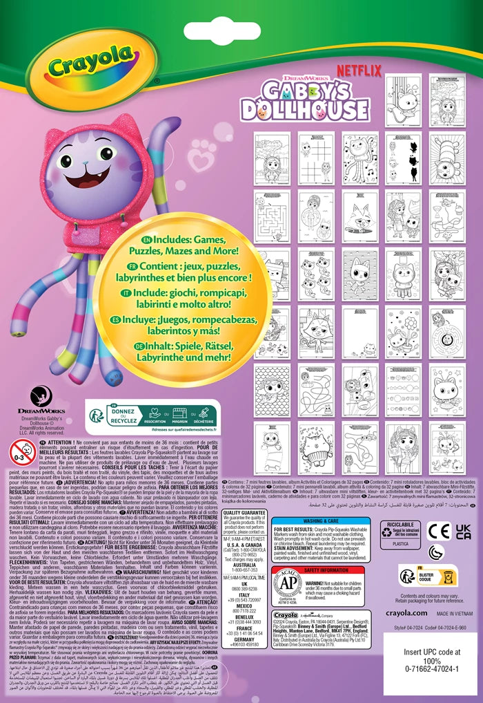 Crayola Mal- und Aktivitätenbuch Gabby's Dollhouse