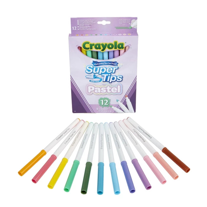 Crayola Filzstifte Supertips Pastell 12 Stück