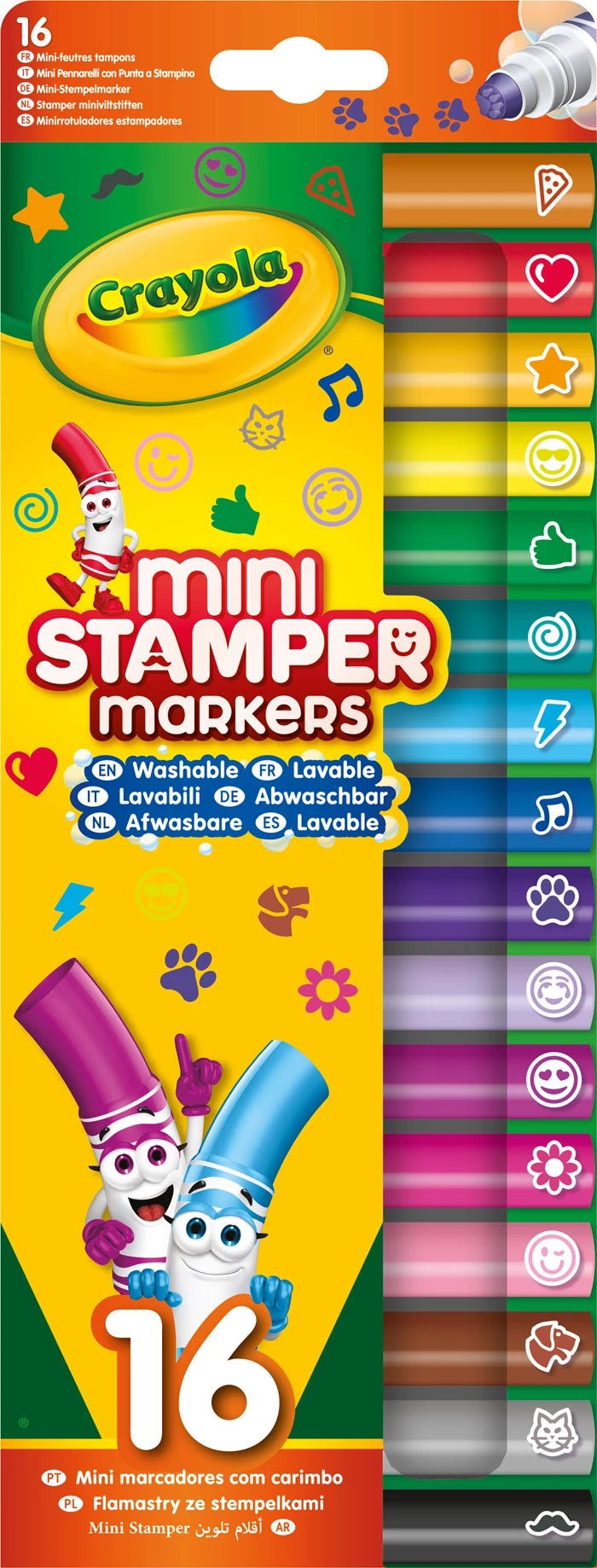 Crayola Mini Stempel Filzstifte 16 Stück