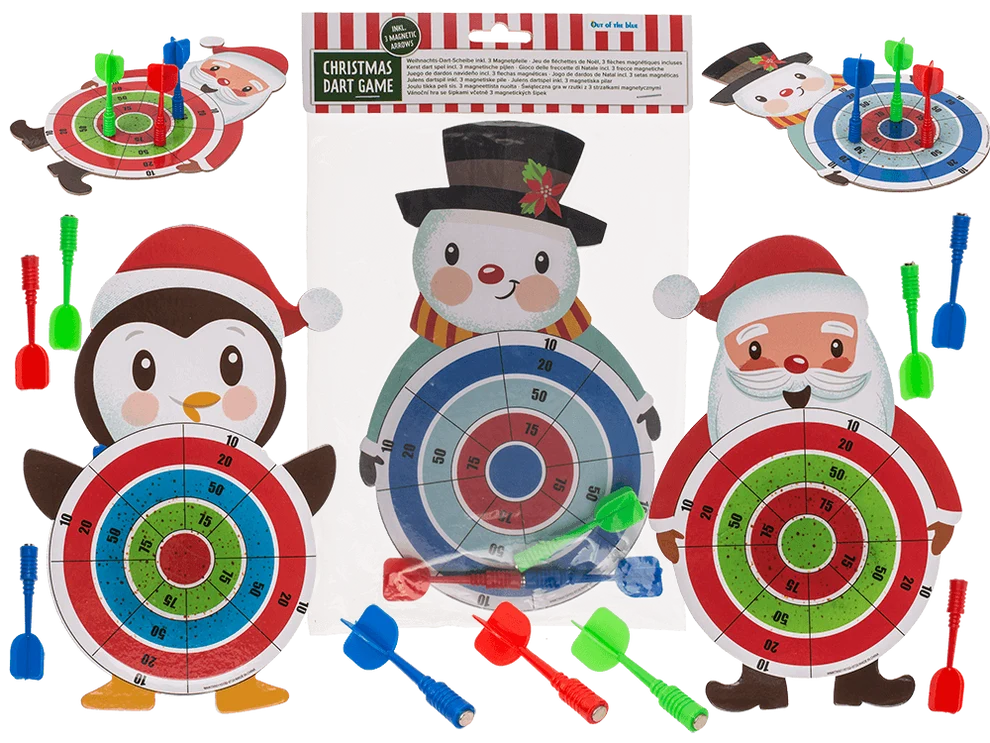 Weihnachts-Dart mit Magnetpfeilen assortiert