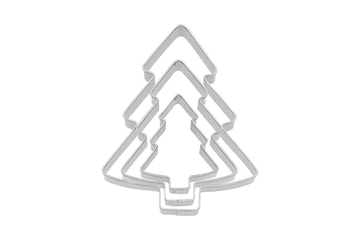 Edelstahl Ausstechformen 3er Set Tannenbaum