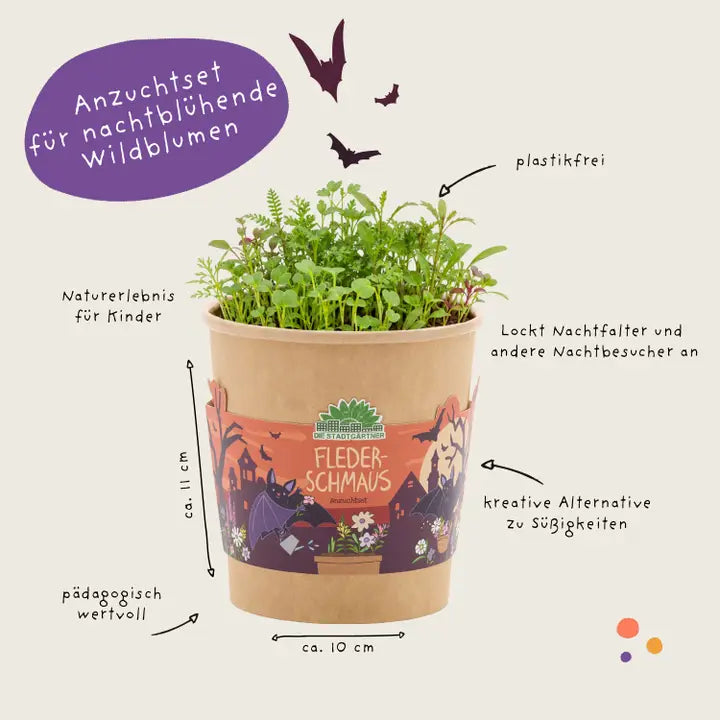 Blumenbecher Halloween Flederschmaus