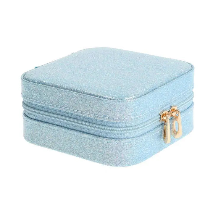Schmuckbox Glitzer Blau