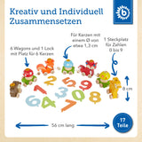 Geburtstagszug Holz Waldtiere 0-99 Jahre