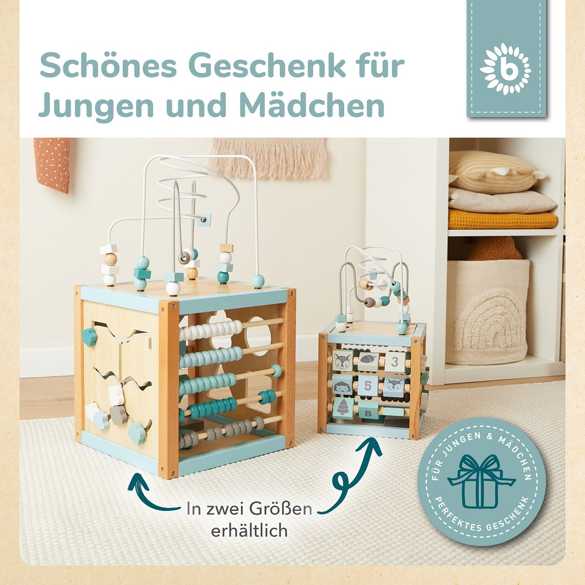 Motorikwürfel aus Waldtiere