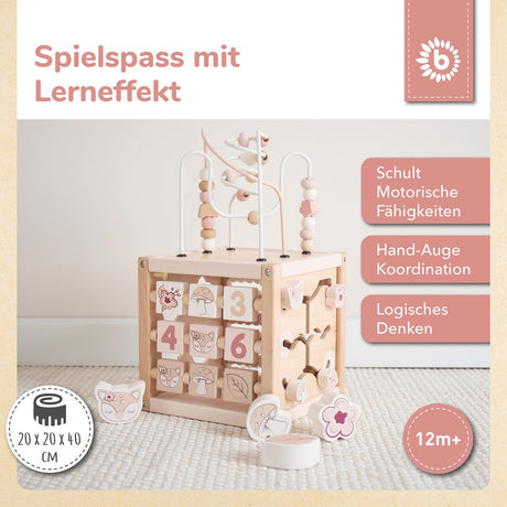 Motorikwürfel aus Hirsch