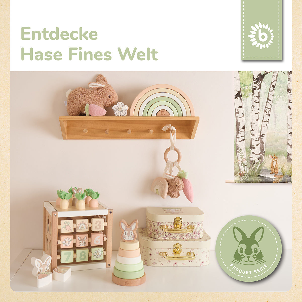 Motorikwürfel aus Hase