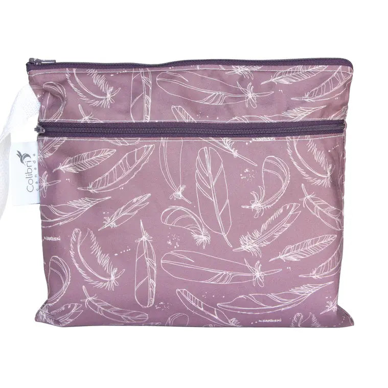 Lunchbag 2fach Colibri Federn Violett