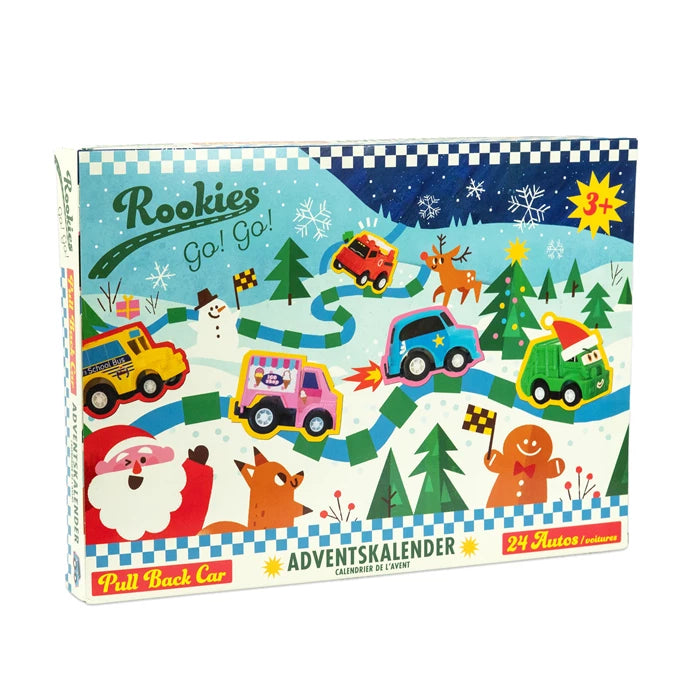 Adventskalender gefüllt Pull Back Autos