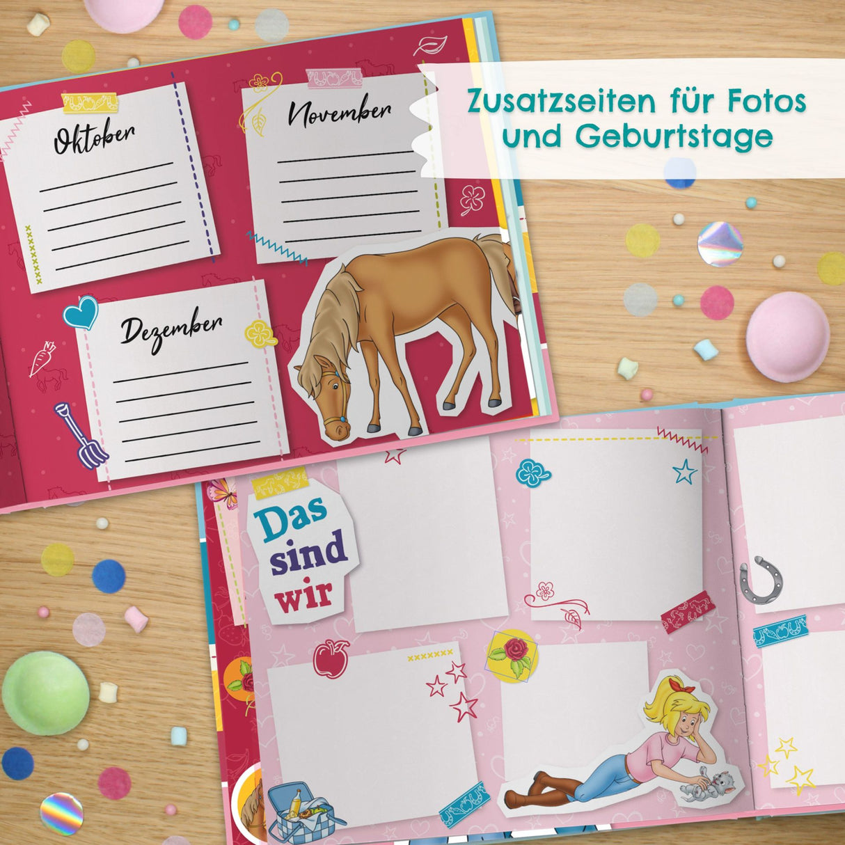 Freundebuch für Kinder - Bibi & Tina