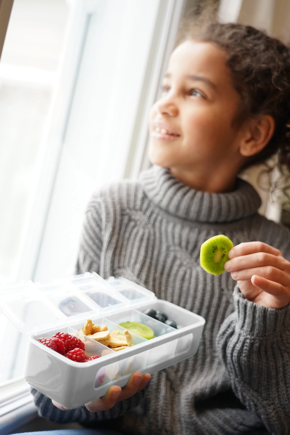 Znünibox Snackbox Melii mit 4 Fächern Mint