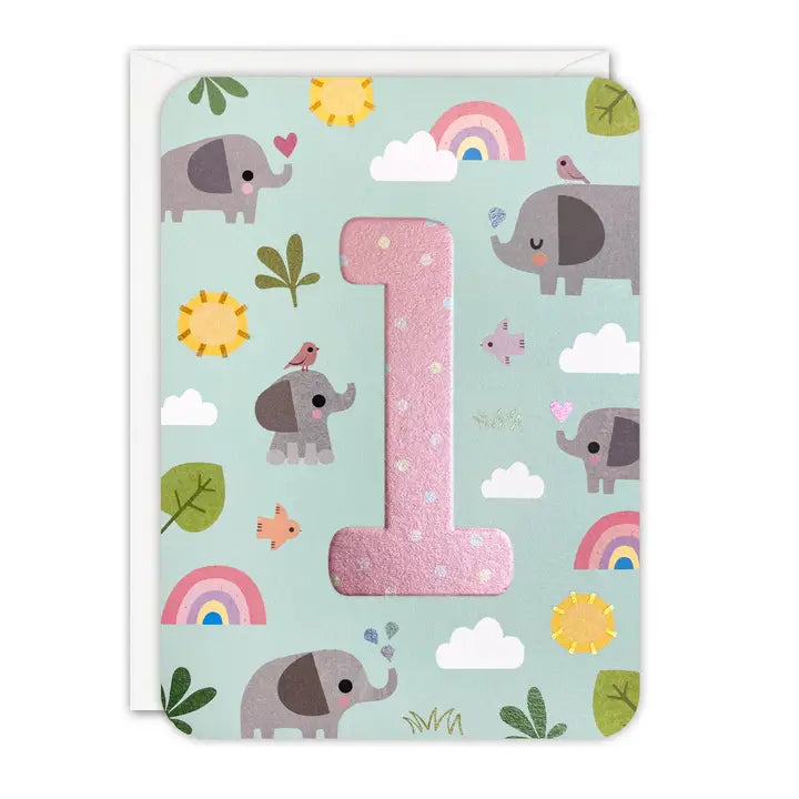 Geburtstagskarte Elefant 1