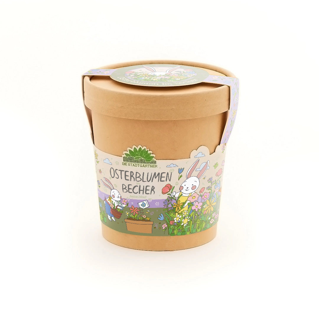 Osterblumen im Becher