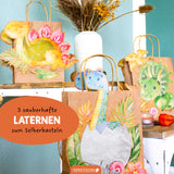 Kinderlaternen zum selber basteln - Dinosaurier