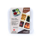 Znüniteller mit Deckel 4er Pack Melii Rosa