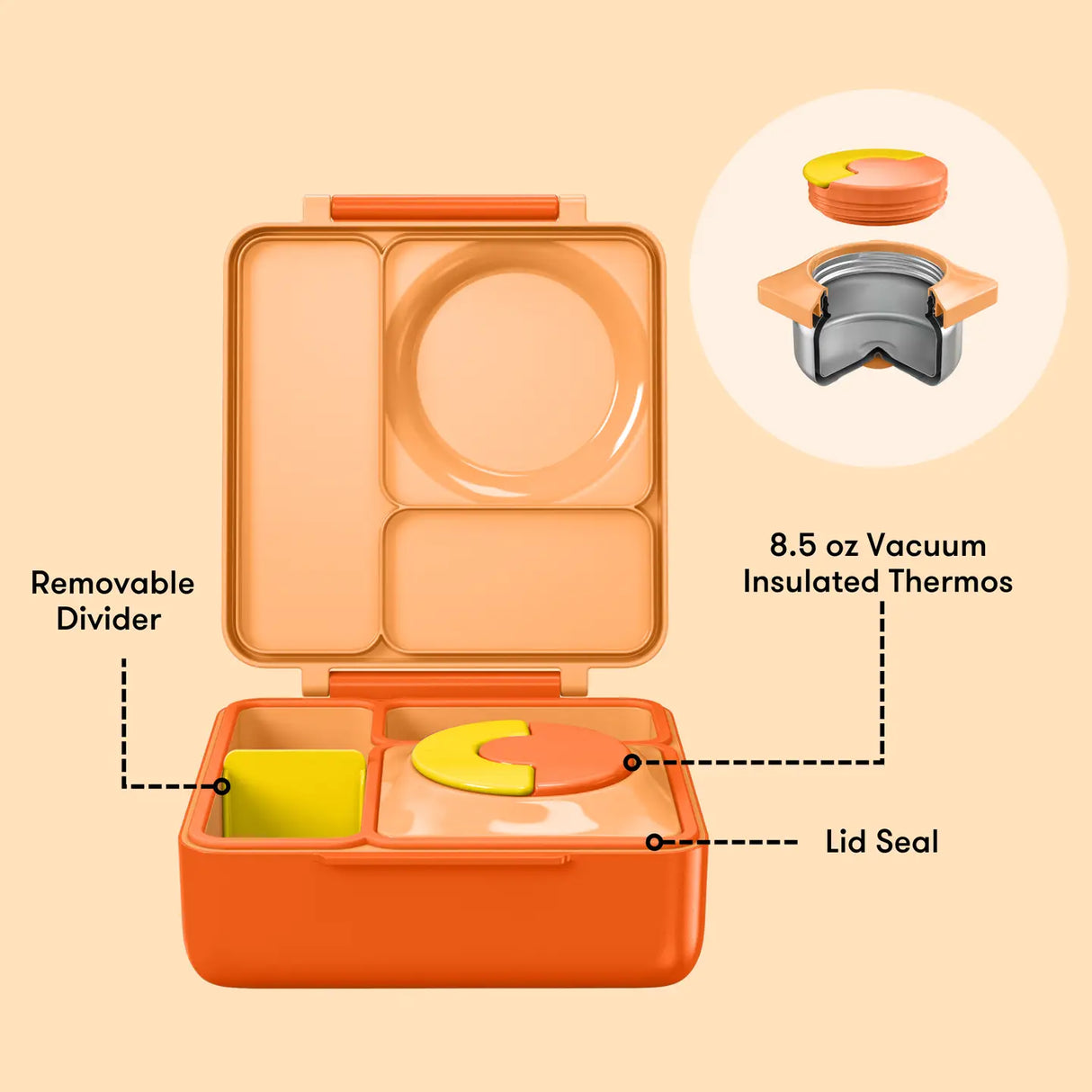 Thermo Lunchbox OmieBox Orange