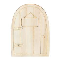 Wichtelzubehör Wichteltür Oval mit Türschild