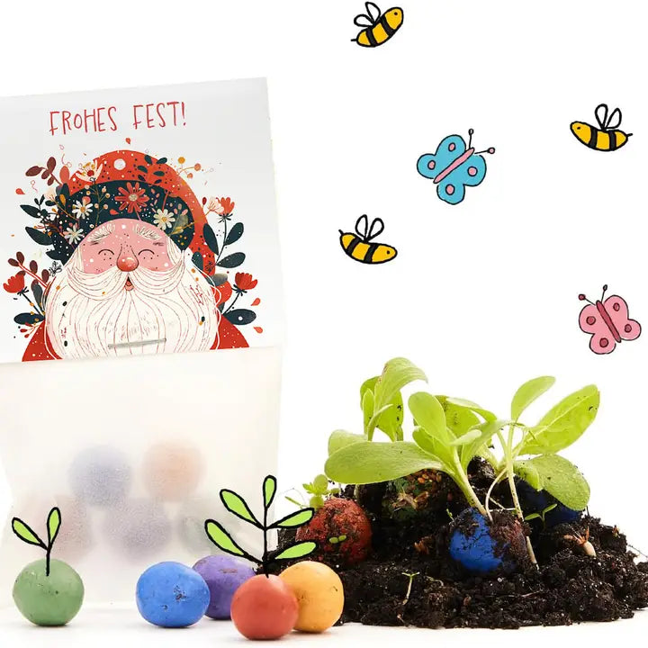 Blumenmurmel Weihnachtsmann - Frohes Fest