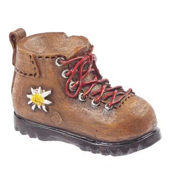 Wichtelzubehör Wanderschuh mit Edelweiss