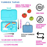 Znünibox Yumbox 4 Tapas Antibes Blue Regenbogen