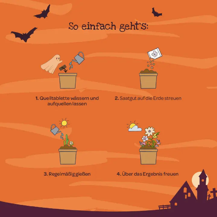 Blumenbecher Halloween Flederschmaus