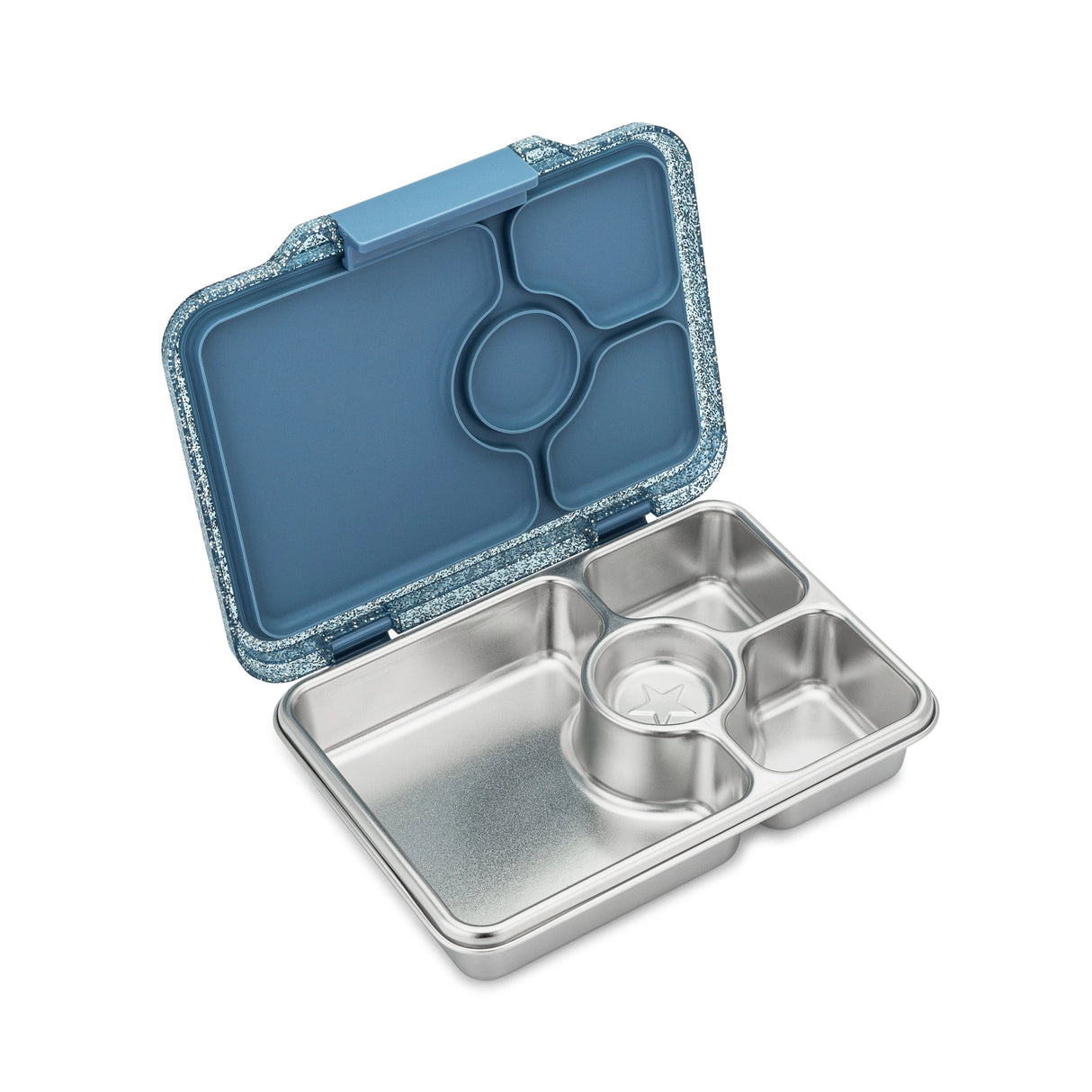 Znünibox Edelstahl Yumbox Prêt Glitzer Hellblau