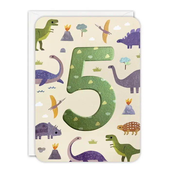 Geburtstagskarte Dino 5