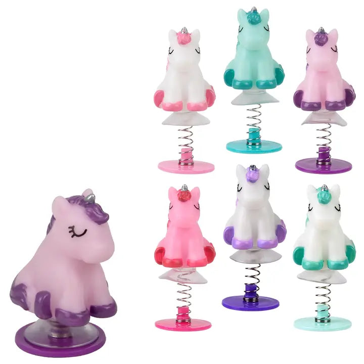 Pop Up Hüpfspielzeug Einhorn assortiert