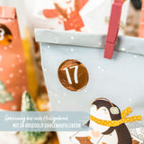 Adventskalender Winterwonderland Eisblau