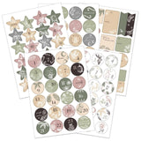 Adventskalender Zahlenaufkleber Set mit Geschenkstickern