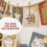 Adventskalender zum Rubbeln Wintertiere
