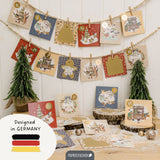 Adventskalender zum Rubbeln Wintertiere