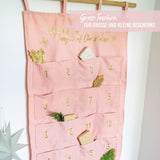 Adventskalender Wandteppich Rosa
