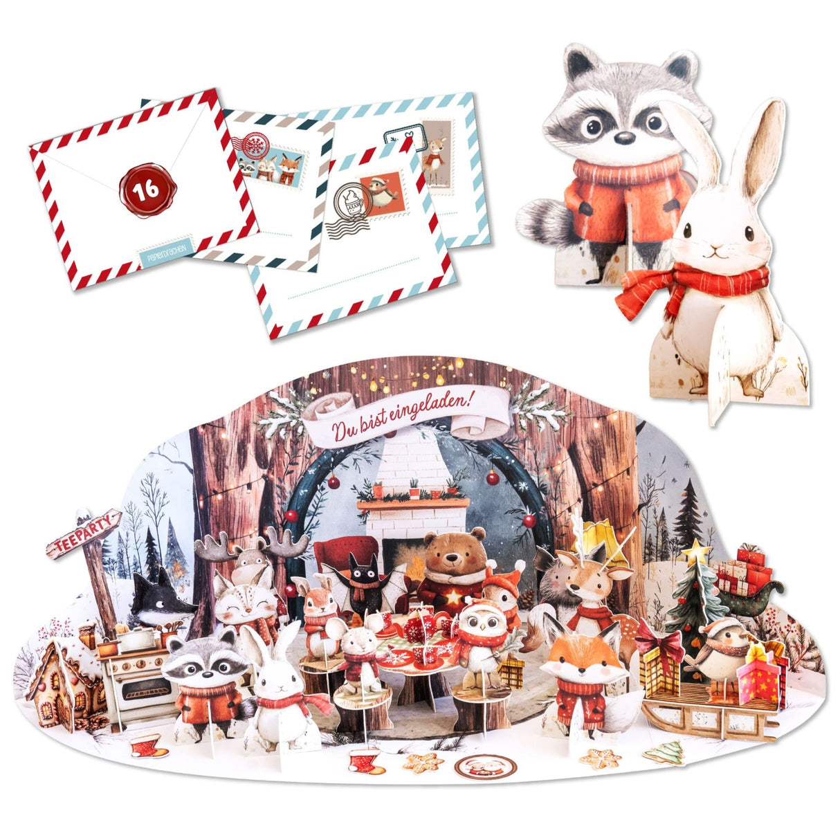 Adventskalender Teeparty Waldtiere