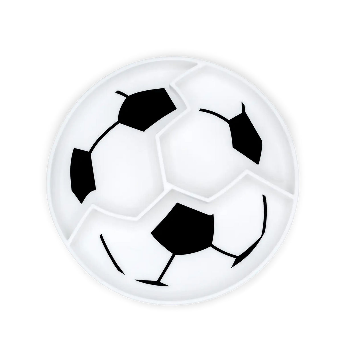 Kinder Silikonteller mit Saugnapf Fussball