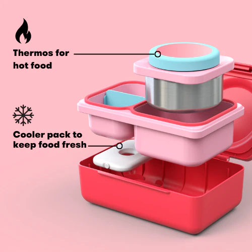 Thermo Lunchbox OmieBox UP Rot