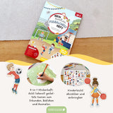 Kreatives Fussballwelt Heft - Malen, Rätseln & Stickern