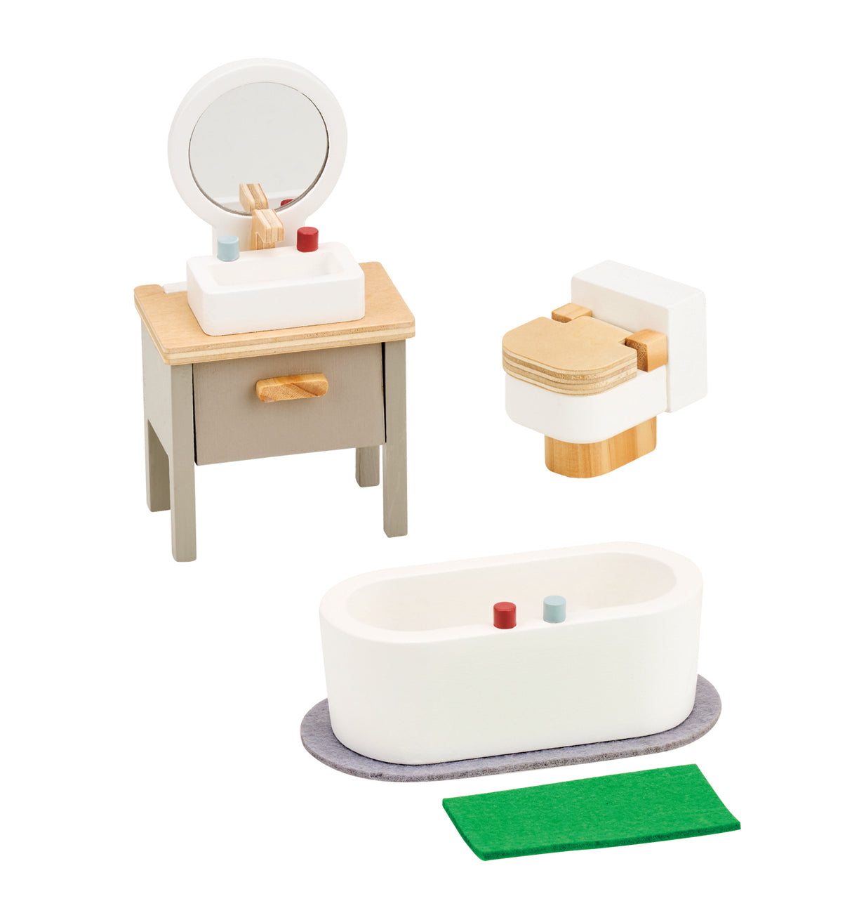 Puppenhaus und Wichtelmöbel Badezimmer