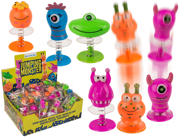 Pop Up Hüpfspielzeug Monster assortiert