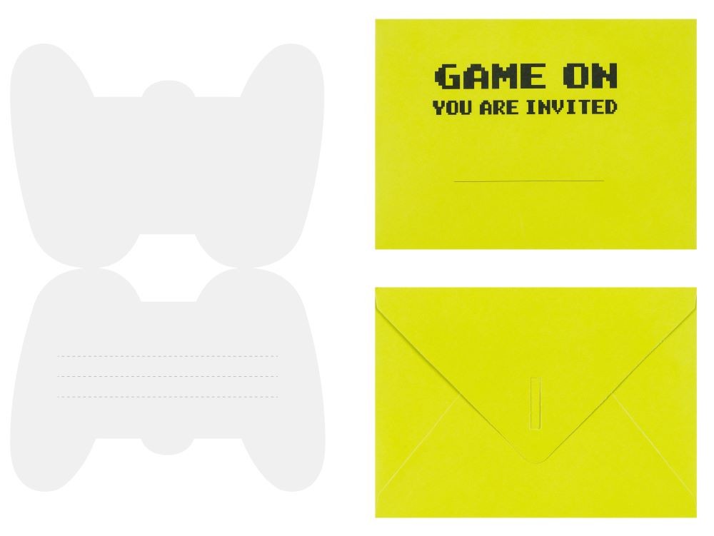Einladungskarten Kindergeburtstag Game Controller
