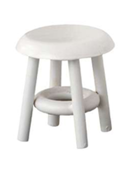 Wichtelzubehör Hocker Weiss