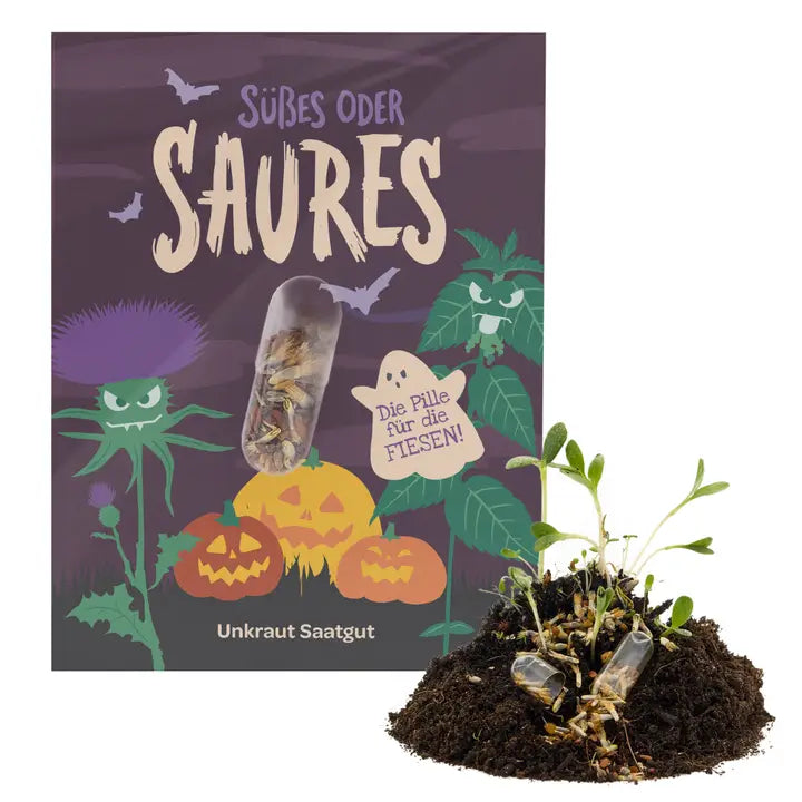 Saatpille Halloween Süsses oder Saures Violett