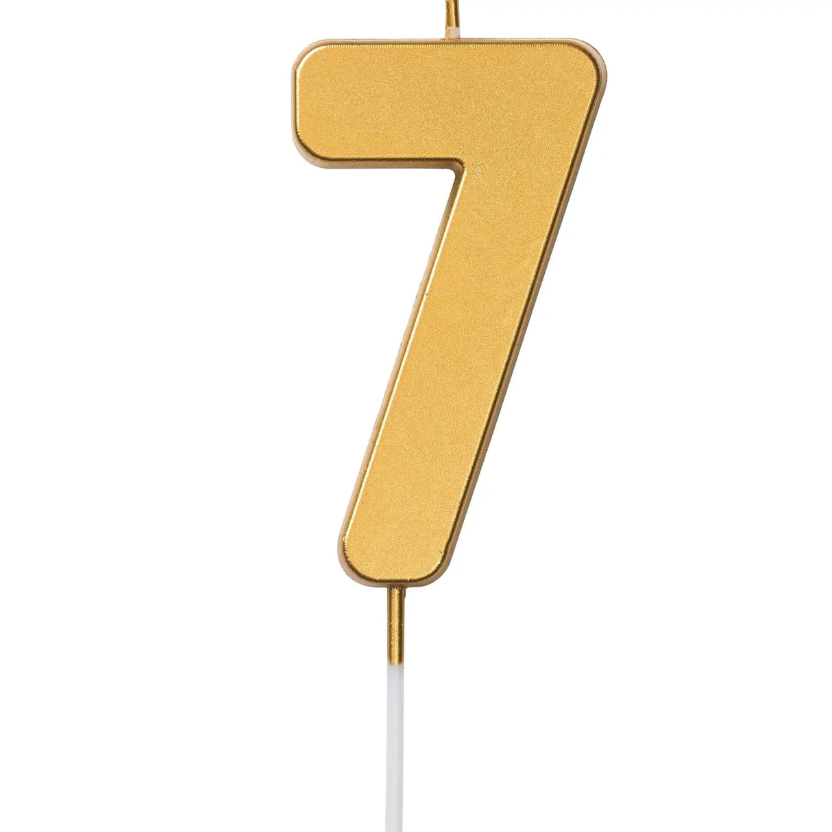 Geburtstagskerze Zahlenkerze Gold  7