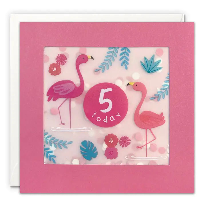 Geburtstagskarte Flamingo 5