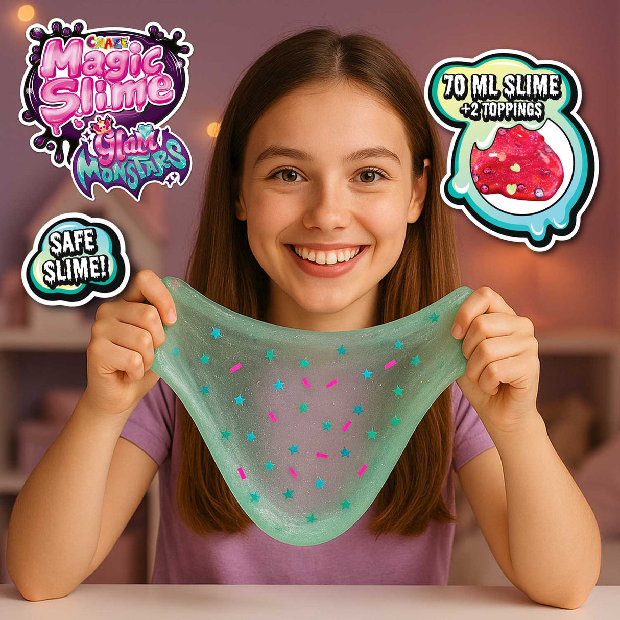CRAZE Glam Monstars Magic Slime