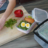 Znünibox Bentobox Melii aus Glas mit Silikonhülle Türkis