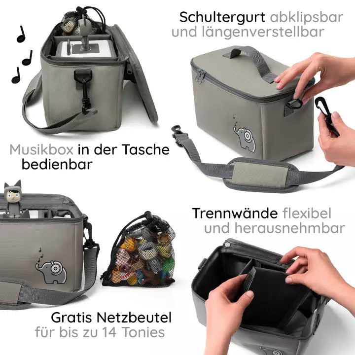 Toniebox-Tasche Teddy Fleece Braun