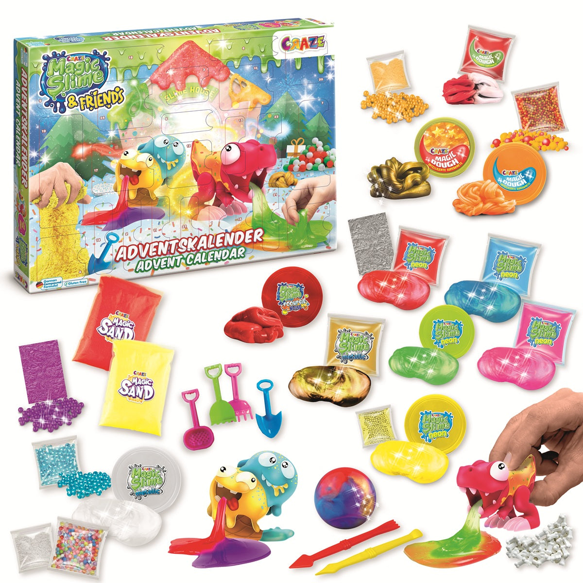 CRAZE Adventskalender Magic Slime and Friends