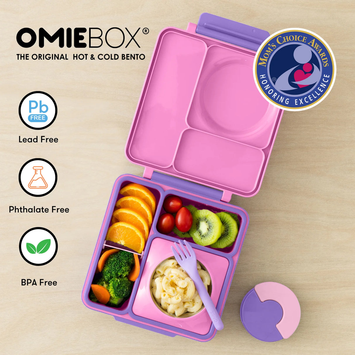 Thermo Lunchbox OmieBox Pink Violett